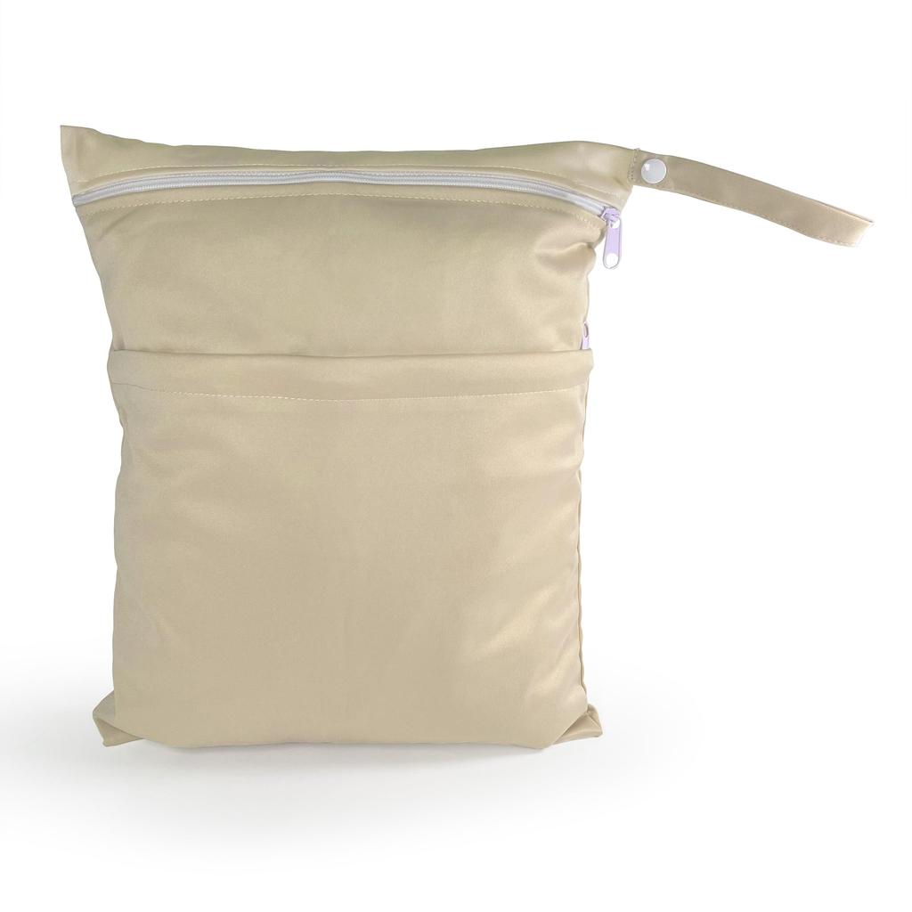 Panos Waterproof Diaper Change of Wet Milk Tea 2-Pocket Pouch, Pouch, Clothes, Bag,
