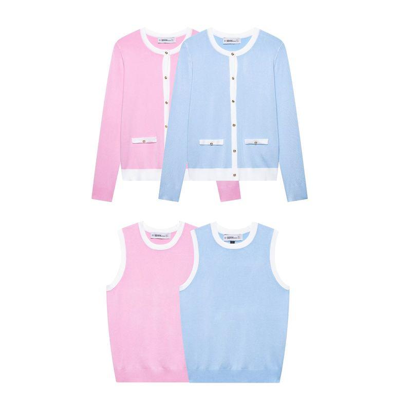 Kaslead New Arrival Women's Clothing Fashion Style Fashion Patchwork Knitting Coat Vest 8851003 8851002