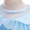 Long Cloak Dress Blue Sequin Dress For Girls Star Christmas Cosplay Princess Party Girls Dress Party Cosplay Costume Dresses