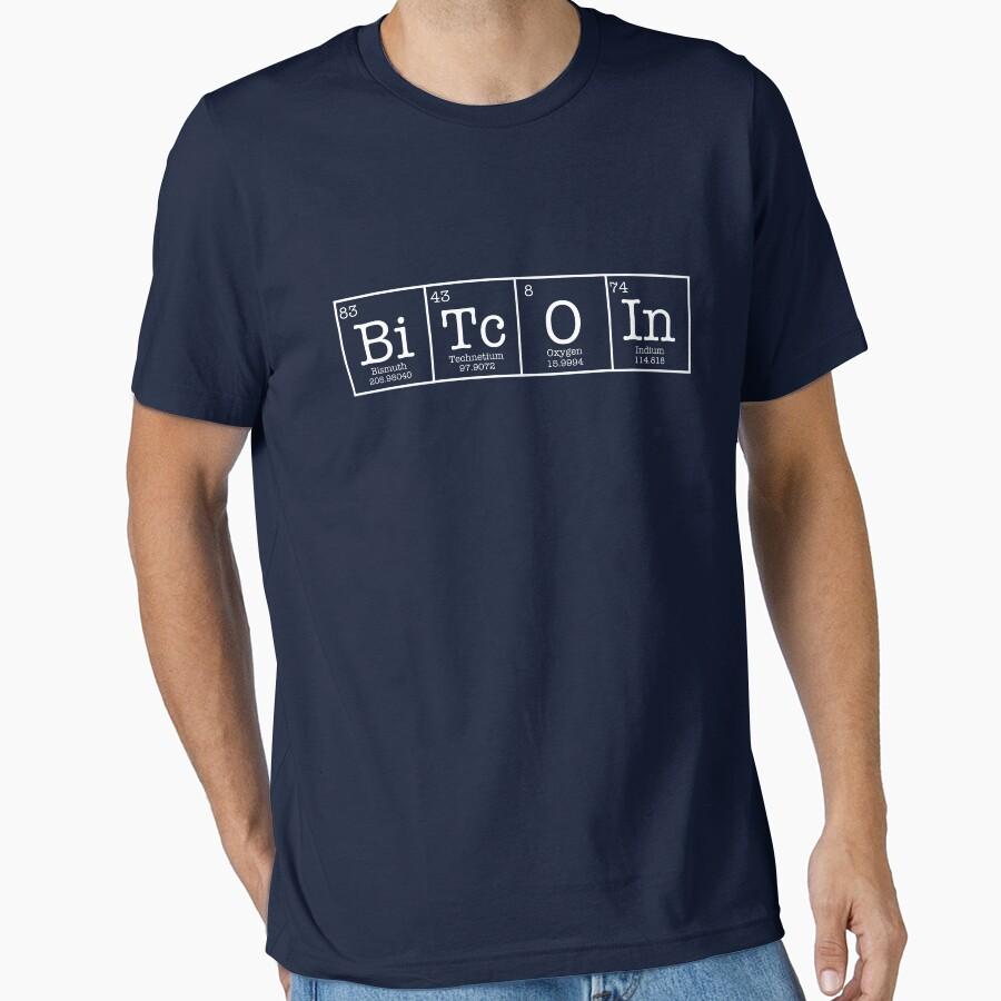 

Bitcoin Periodic Table Crypto Currency Chemistry Funny Cryptocurrency t shirt for men large size Adult tops S-6XL 4XL