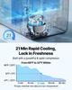 VEVOR Car Refrigerator, DC 12/24V AC100-240V Compressor Electric Cooler, -20 degrees C to 20 degrees C Truck Refrigerator with APP Control