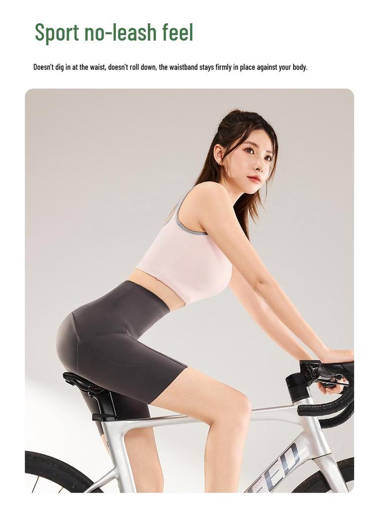 High Waist Women's Yoga Shorts with Pockets - Summer Thin Style, Tummy Control, Hip Lift, and Base Layer for Fitness and Cycling