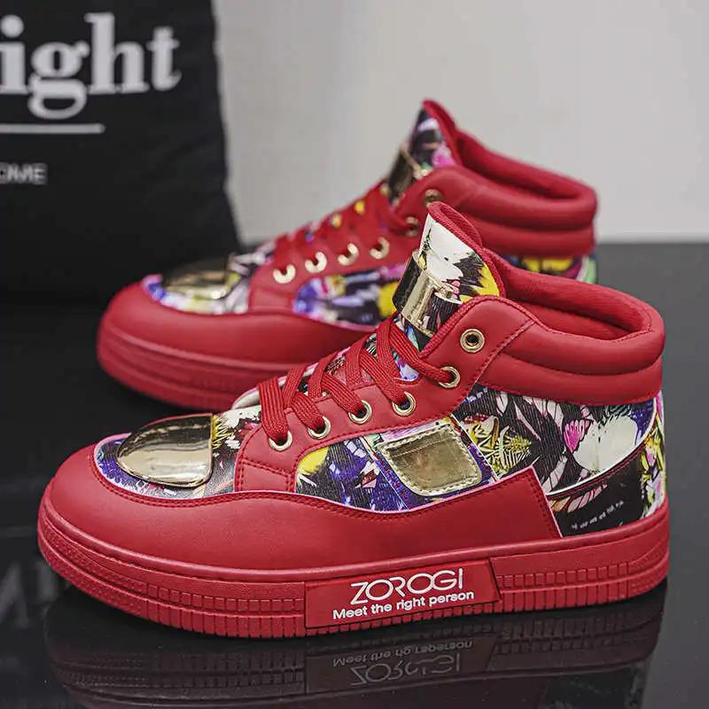 Fashion Thick Heel Round Toe Woman's Lady Sports Shoes Ladies Sneakers Luxury Brand Purple Tennis Snow Boots Tenya Fashion-man