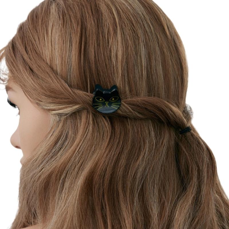 1PC Halloween Bat Pumpkin Spiders Hair Clip For Kids Party Costume Accessories Practical Acrylic Design Safe Hairpins
