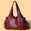 Women's Tote Bag Large Capacity Vintage Shoulder Bag Soft Leather Handbag