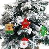 New Christmas Ornament Set Cartoon Plush Christmas Ornaments Reindeer/Snowman/Christmas Tree/Santa Claus/Five-pointed Star Designs
