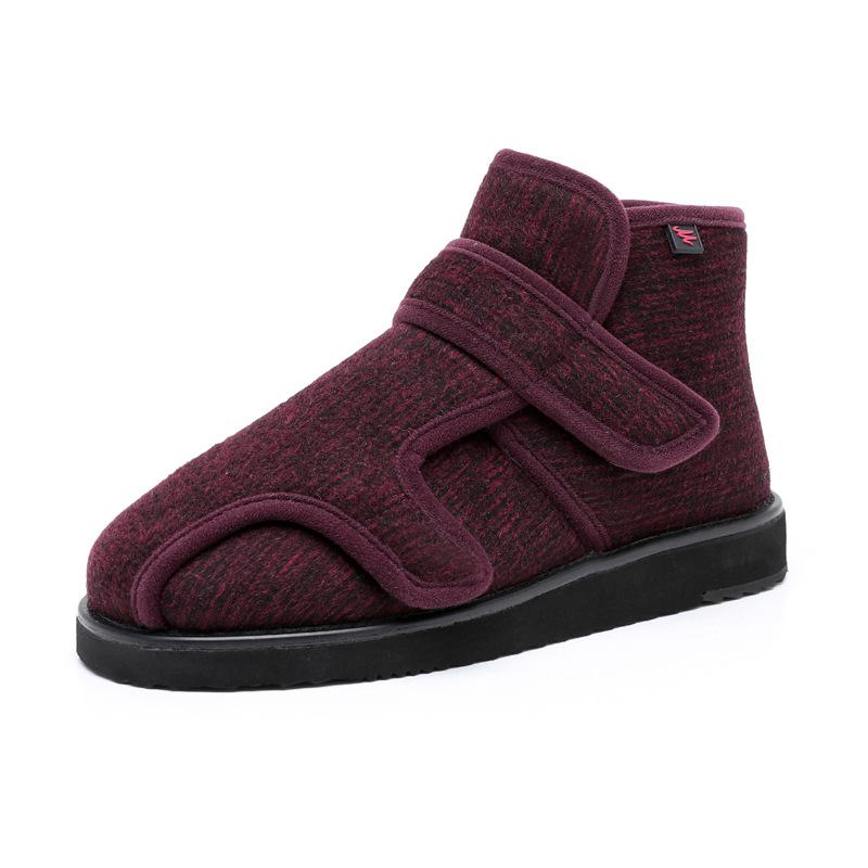 Widen The New Wool Shoes Fat Swelling Deformation of Hallux Valgus Foot Wide Elderly Diabetes Shoes Large Size 34-51