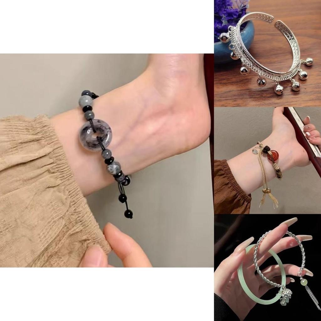 Classic Amber Ping An Knot Bracelet For Women Handcrafted Ethnic Inspired Jewelry