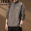JEEP SPIRIT Men's Stand Collar Sweatshirt