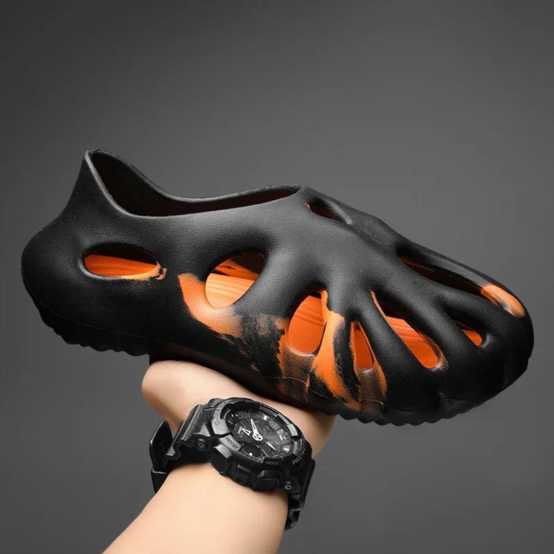 House Slippers Man Summer Shoes Sale Men Summer Flip-flop Comfortable Men's Sandal Genuine Mens Slipper Man Luxury 2024 Slides