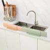 Skalierbarer Küchenspüle Spritzschutz Waschbecken Spritzschutz Stöpsel Wasserdichter Spritzschutz Sieb Bar Anti-Wasser-Platte