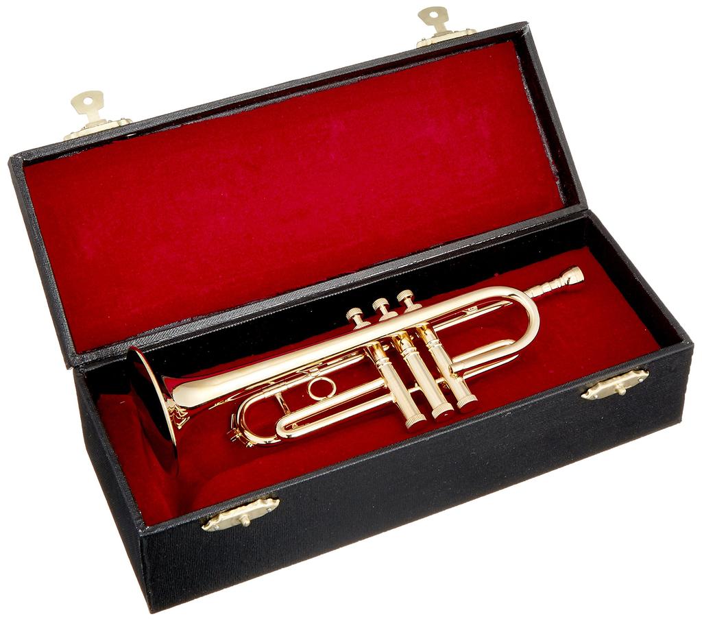 SUNRISE SOUND HOUSE Miniature Trumpet, 1/4 Scale, Gold