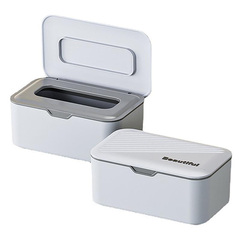 Wet Tissue Box Desktop Seal Baby Wipes Paper Storage Box Household Plastic Dust-Proof With Lid Tissue Box For Home Office Decor