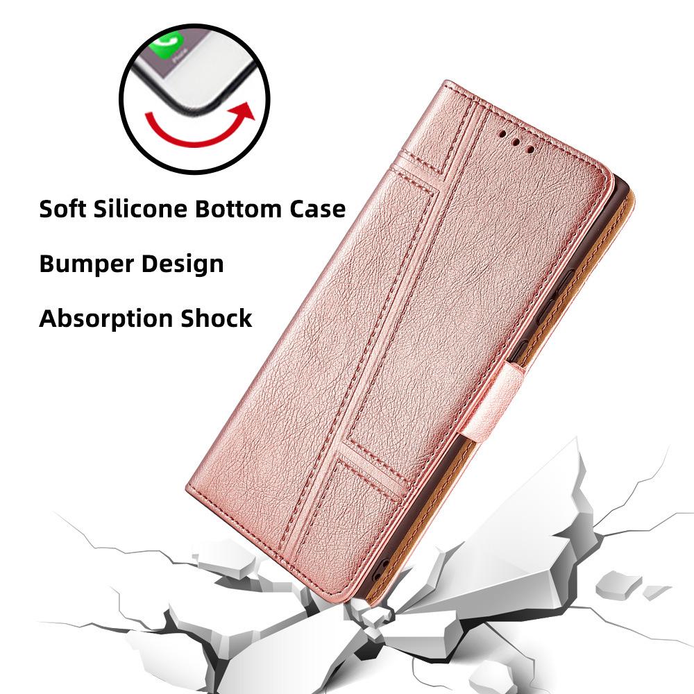 ZTE Blade A72 Magnetic Flip Phone Case - Drop-proof Stand Leather Cover for 4G/5G.