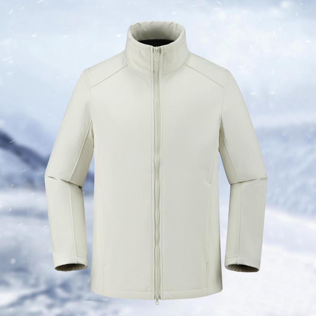 Logo-Printed Stand Collar Jacket: Outdoor Windbreaker for Spring/Autumn, Trendy Chinese Style Workwear for Mountaineering