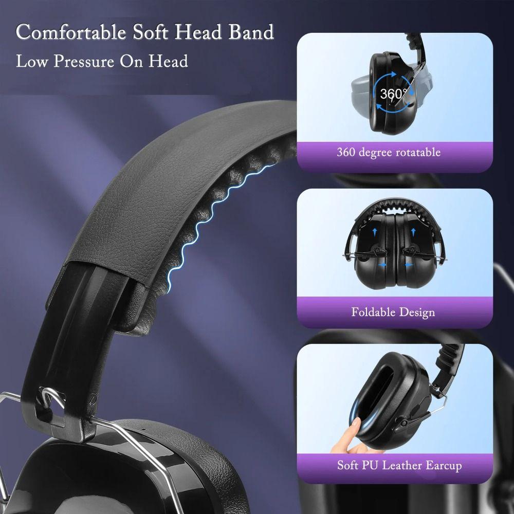 Noise Reduction Anti-Noise Earmuffs SNR-34dB Ear Defenders  Student Children