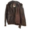 Harley Davidson 90s Old Leather Jacket 40 Brown G-1 Type with Liner Men's Used