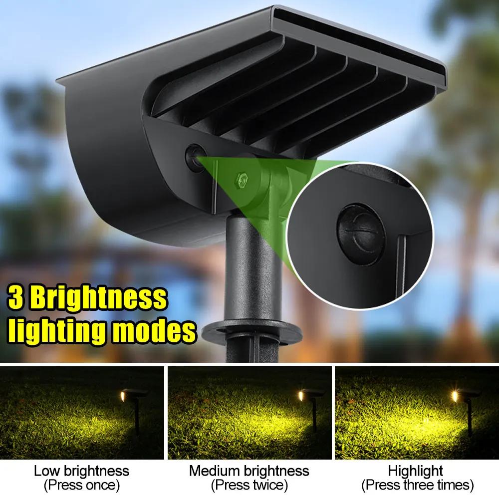 Solar-Außenleuchten, Gartenlampe, solarbetrieben, wasserdicht, für Landschaft, Weg, Außenbereich, für Hof, Hinterhof, Rasen, Terrasse, dekorativ