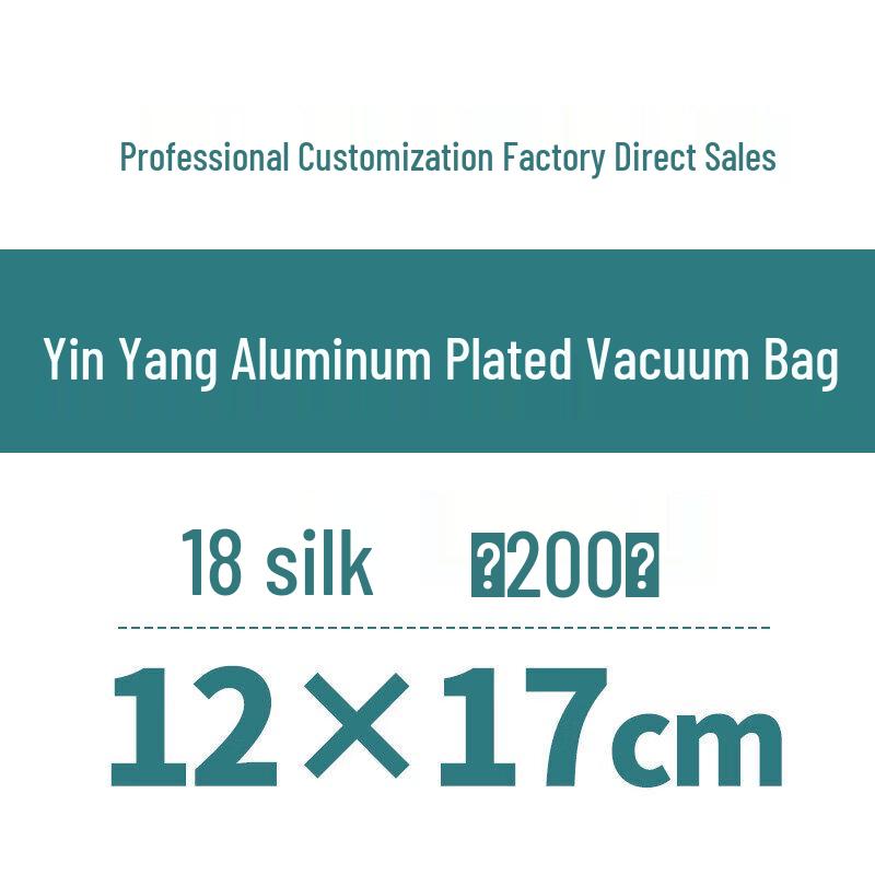 Qiwei Half-Transparent Aluminized Vacuum Food Storage Bags