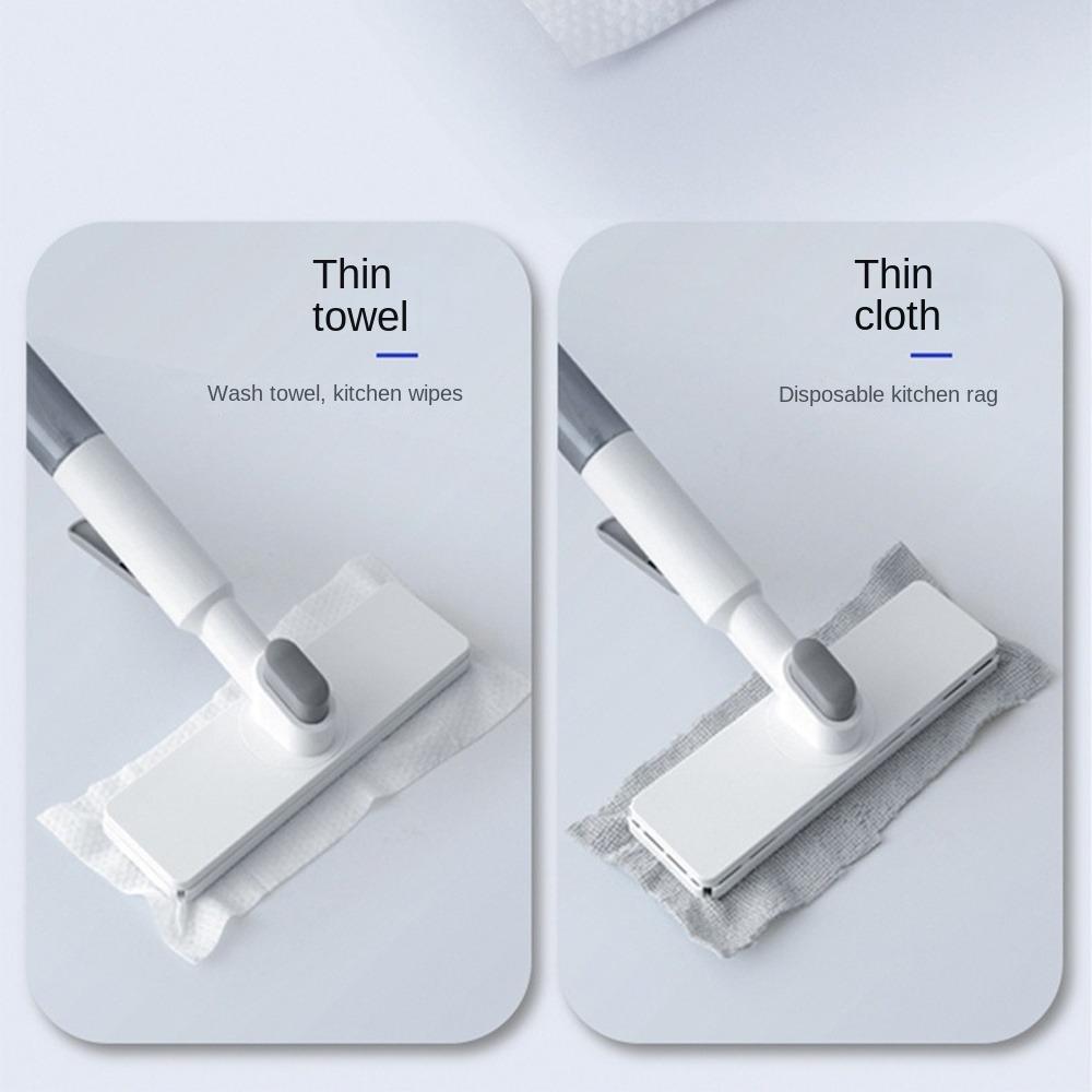 Hands-Free Cleaning Mop Rotating Cloth Clip Mop Portable Spray Bottle Mop  Household