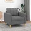 Vidaxl Armchair, Dark Gray, 60 Cm, Upholstered In Fabric