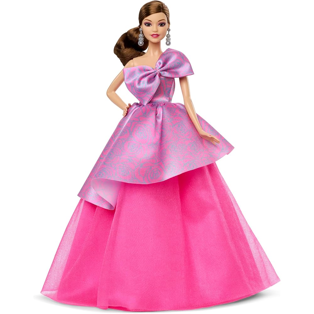 

Barbie Birthday Wishes Signature Doll Playset with House for Ages 6 and Up Pink