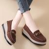 Fashion New large size women's shoes suede thick bottom set foot a slip-on sponge bottom mother shoes casual sports women's shoes