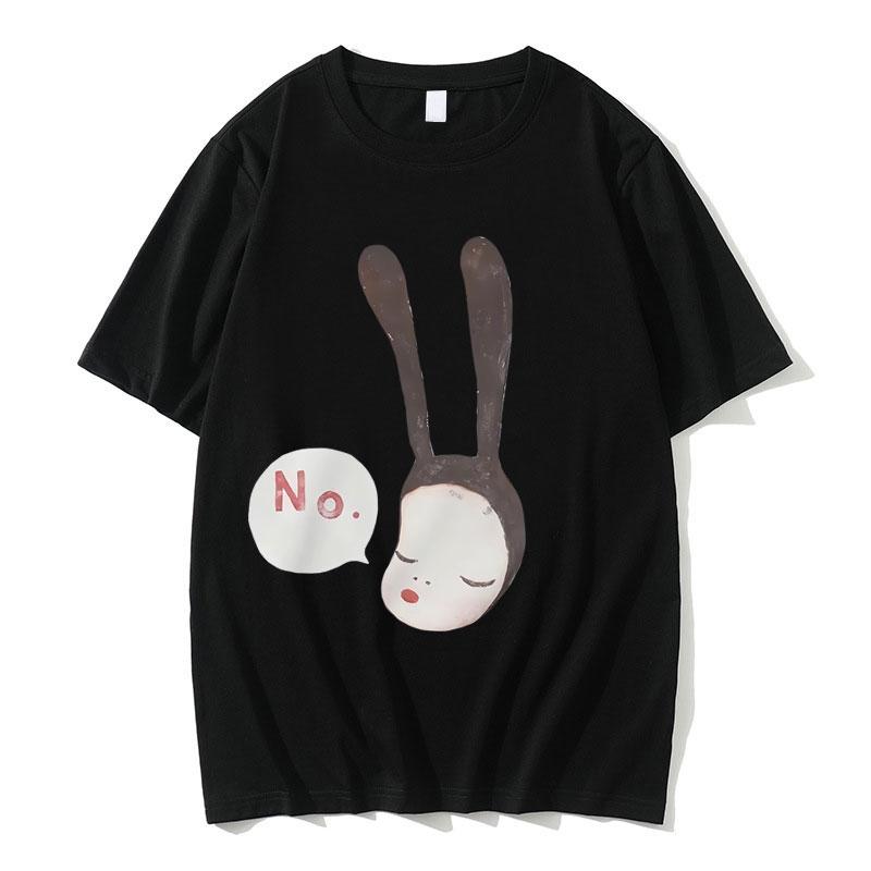 

Summer Unisex Fashion Art Aesthetic Trend T-shirt Men s Casual T Shirts Yoshitomo Nara Bunny Girl No Graphic Tshirt S