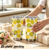 Car Tumbler 591ml Refreshing summer fruit elements Straw Cup Insulated Travel Cup Leakproof Tumbler Coffee Tumbler Straight Tumbler
