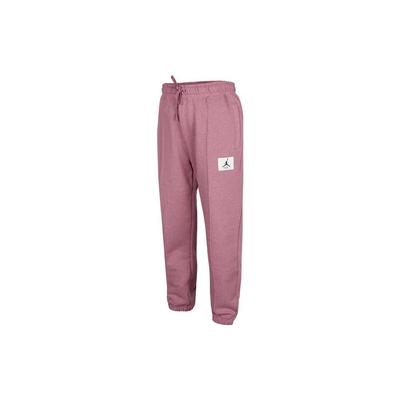 Pantalon de sport tricoté mi-haut à taille élastique avec imprimé logo pour femme Rose DD7002-533