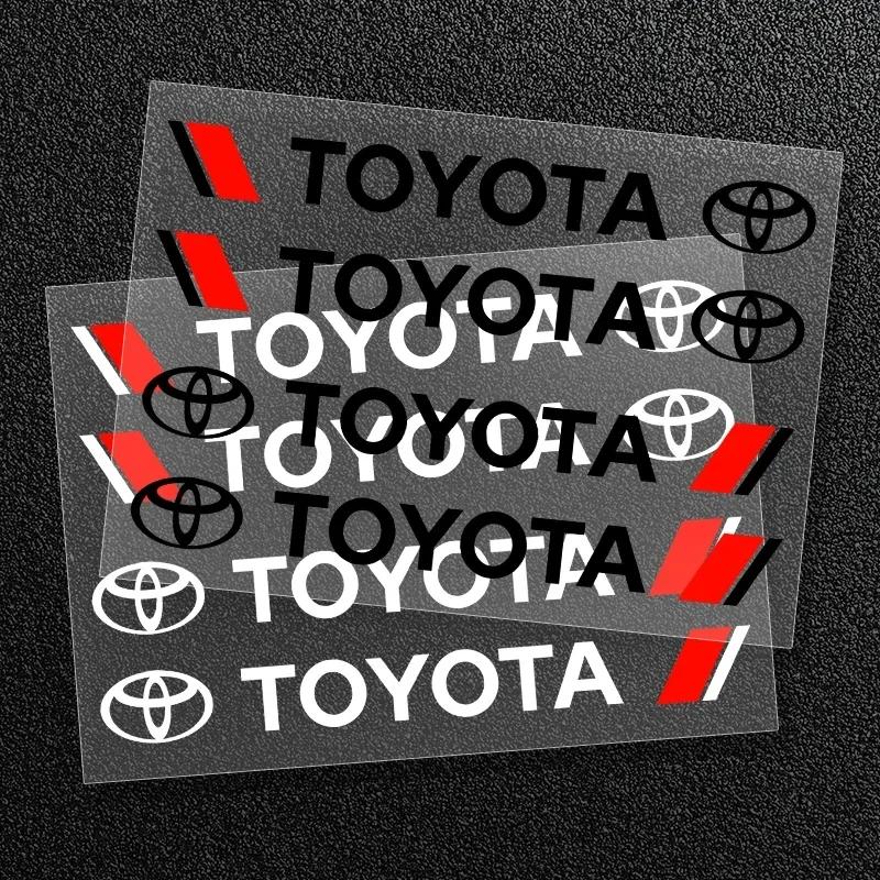 4Pcs/set Car Door Handle Sticker For Toyota RAV4 Camry Corolla Levin Yaris Reiz Vios Highlander CHR Avalon Auto Accessories