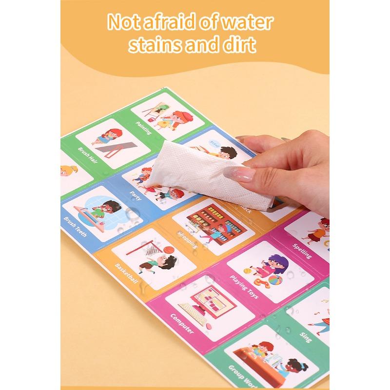 Kids Behavior Visual Schedule Nonverbal Communication Daily Routine Planning Cards