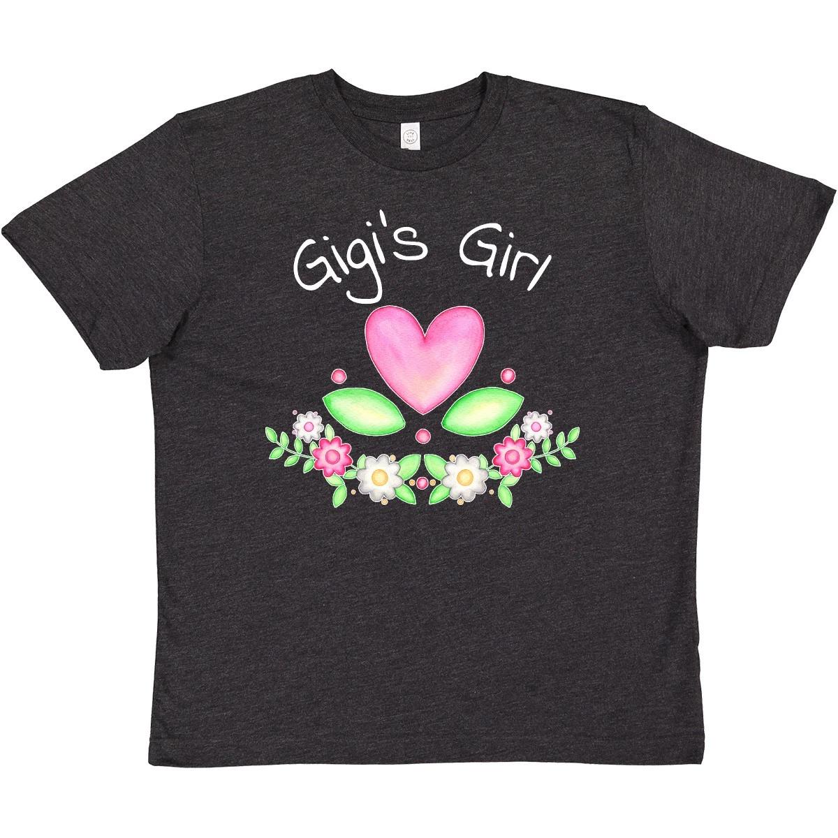 Inktastic Gigi s Girl- Heart Flowers Youth T-Shirt Family Cute Grandma Gigi New 140