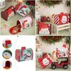 Charming Red Christmas Mailbox Decorative Metal Gift Box For Festive Candy Storage