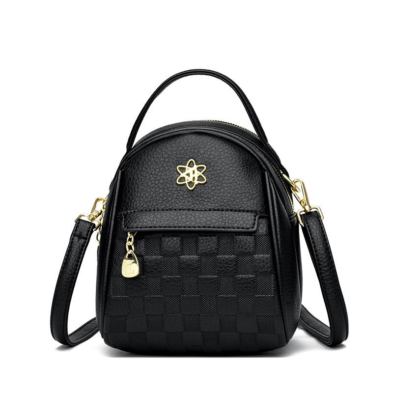 

Сумка через плечо для мамы среднего возраста, новая, большая вместимость, модная, маленькая круглая сумка через одно плечо из сетки