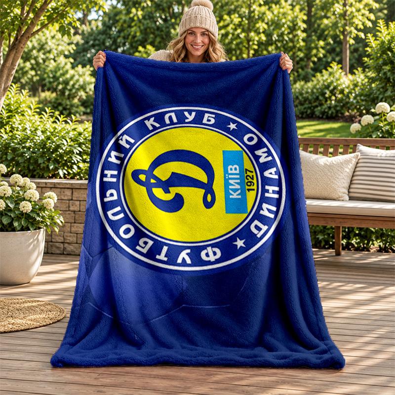 FC Dinamo Minsk Blanket Flannel Blanket Soft Cozy Plush Throw for Sofa Bed Lightweight Home Decoration Gifts for Christmas Various Holidays