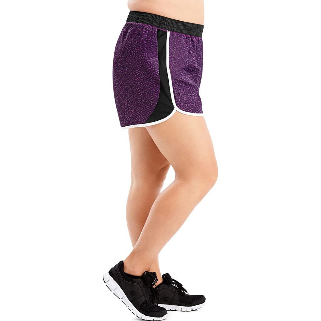 Women Plus Size Athletic Shorts Breathable Lightweight Running Workout Gym Shorts with Elastic Waistband and Side Piping for Comfort and Mobility