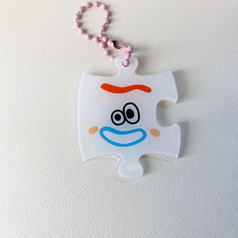 

Брелок из строительных блоков Креативный акриловый парный Аксессуары для ключей Детский подарок Фигурка Кукла Школьный рюкзак Украшения Подвеска для сумки