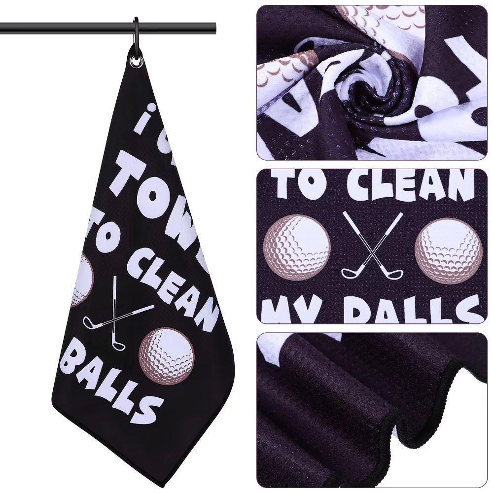 Training Aids Golf Towel Color Printed Golf Cleaning Tools Dry Towels Golfer Sports Equipment