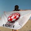 Amiga Logo Fashion Microfiber Blanket Quick Drying Beach Towels Oversized Printing Super Absorbent Pool Towel Blanket