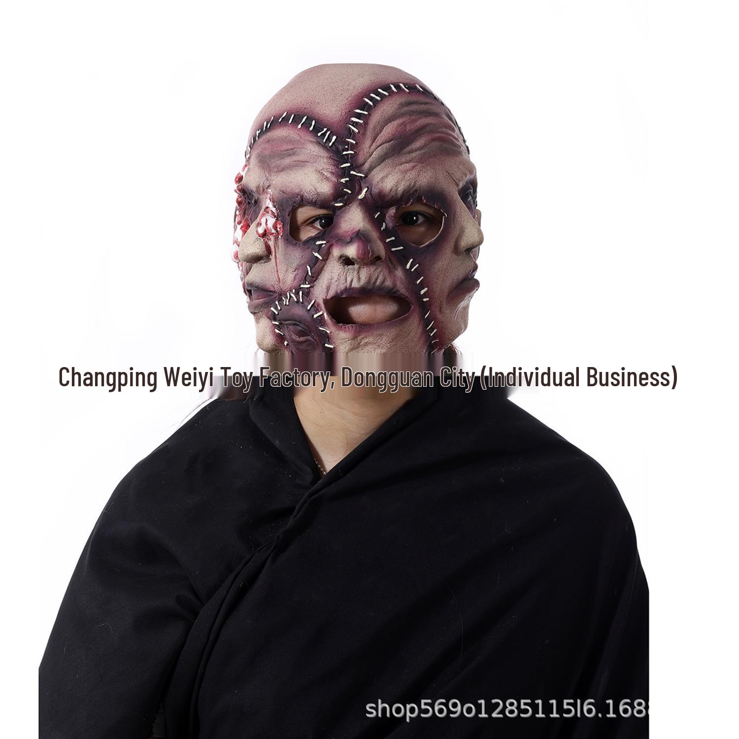 Clown Headgear Mask - Funny Masquerade & Party Costume Prop