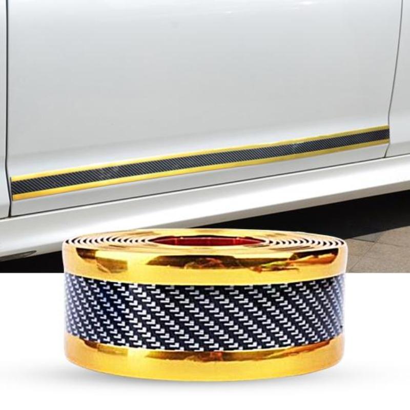 Universal Car Door Sill Protector Strip Strong Adhesive Anti Scratch Threshold Trim Cover Sticker Long Lasting Auto Door Entry Guard