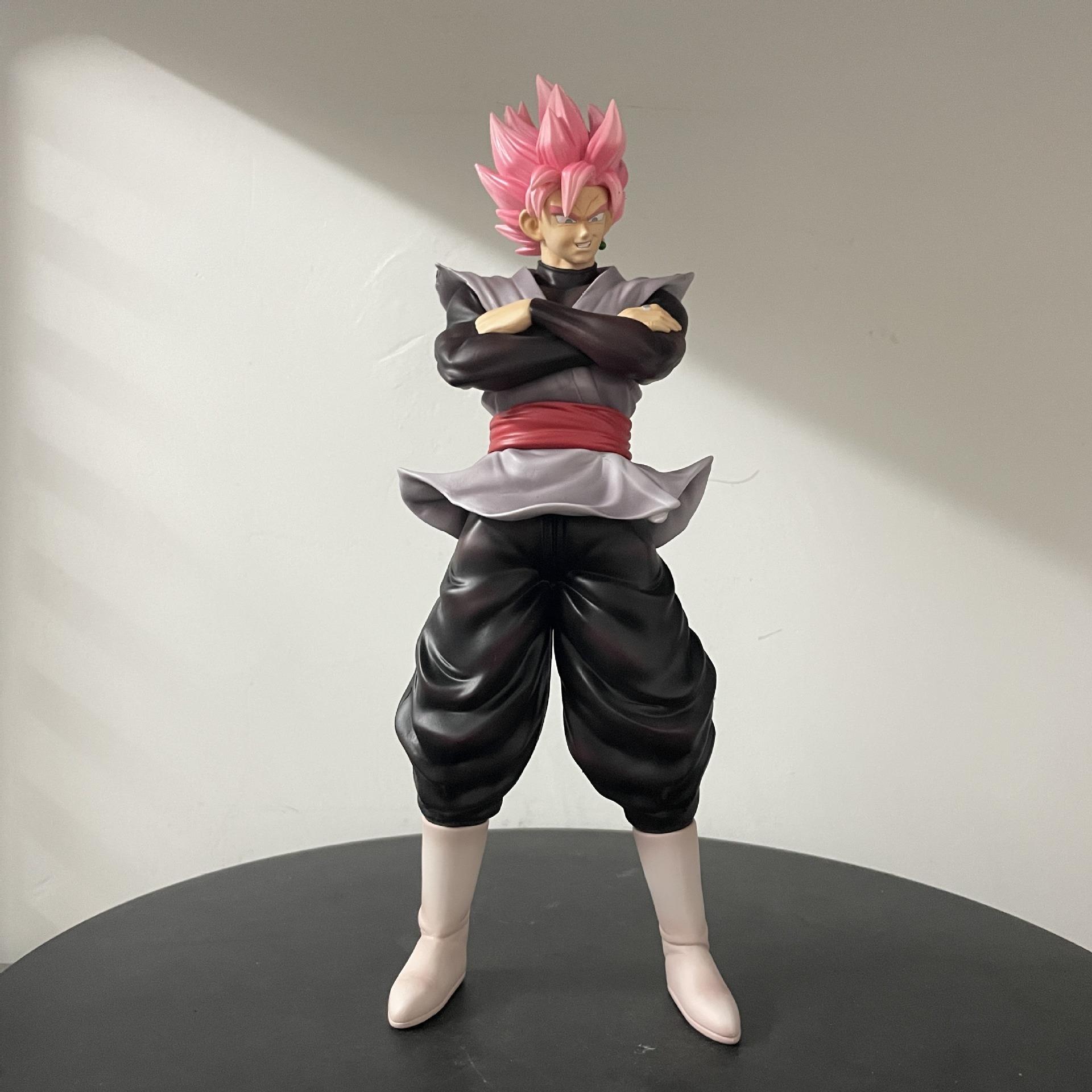 

27cm Dragon Ball Z Super Saiyan Goku Black Zamasu Mask Action Figure PVC Model Statue Desktop Decoration Toy Gift Ornament