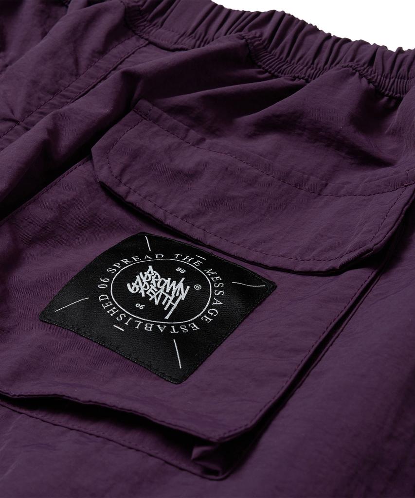 Brown Bless W Tag Puckering Nylon Skirts - Purple