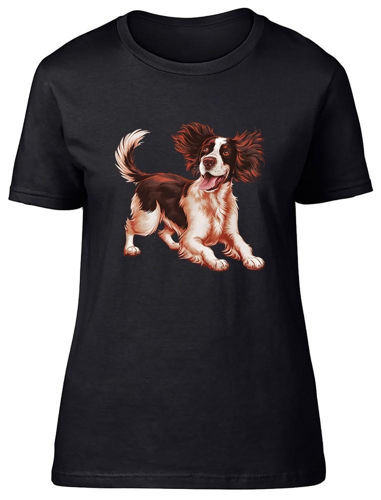 Английский спрингер-спаниель Домашняя собака Женская футболка Подарок для женщин 3XL