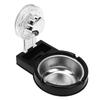 Wall Mounted  tray Space Saving Stainless Steel  tray with Strong Suction Cup for Toilet   Hotel Black