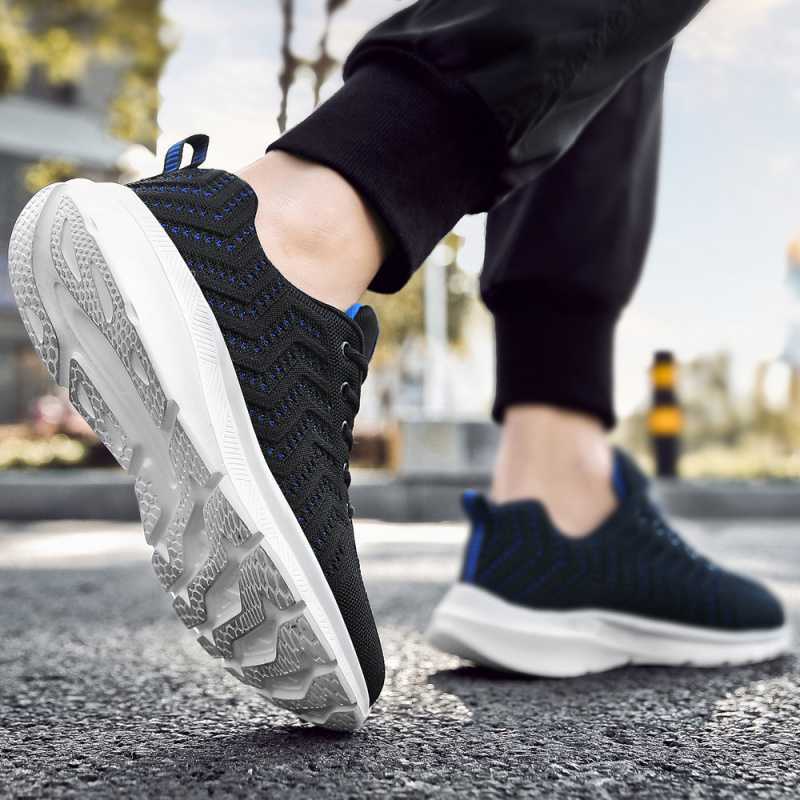 Spring 2025 new men's shoes fly-woven breathable fashion trend sports and leisure single shoes low-top soft-soled shoes men