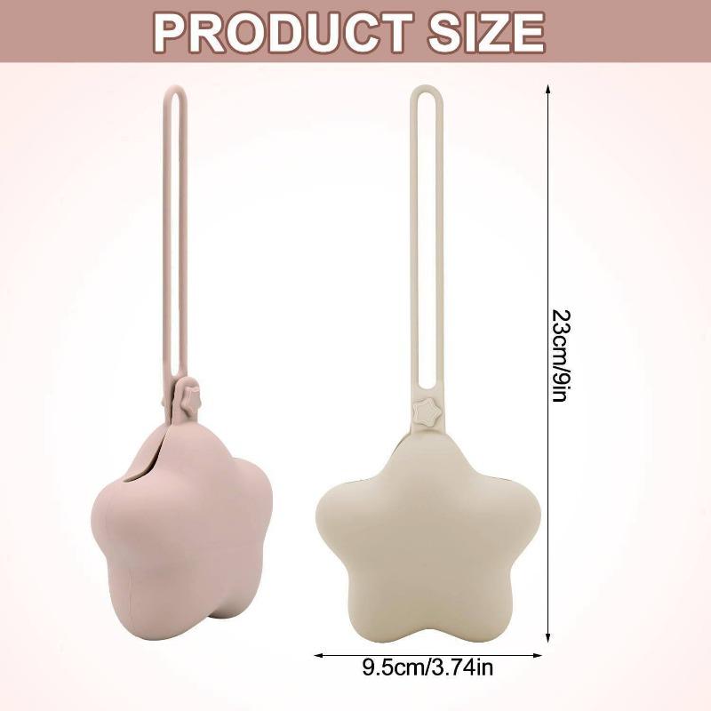1PC European and American Simple Style Solid Color Integrated Baby Pacifier Storage Silicone Bag Pacifier Box