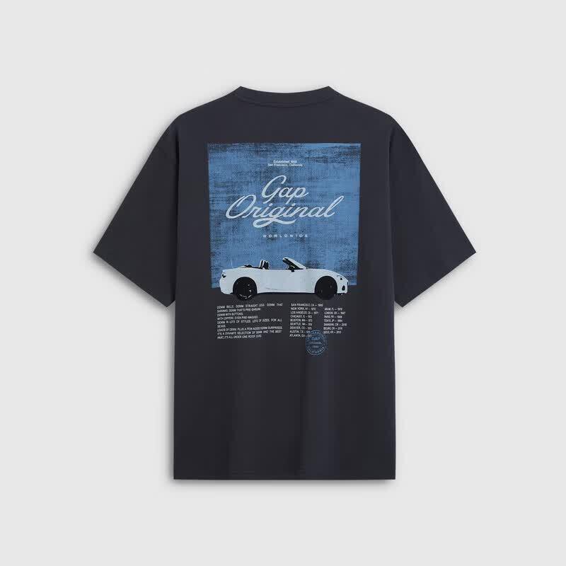 GAP Men's Pure Cotton American Street Loose Fit Short Sleeve T-Shirt