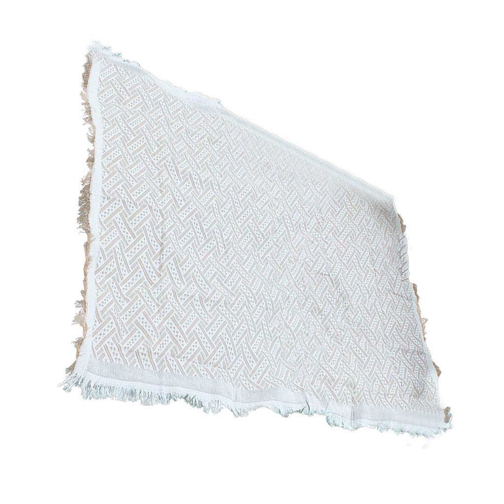 Outdoor Picnic Blanket with Fringe Cotton Soft Comfortable Simple Style for Camping Beach 180x130